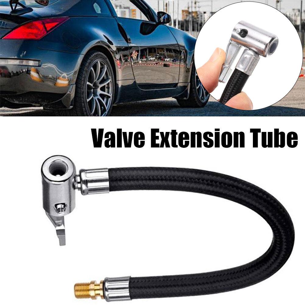 10CM Car Tire Inflator Hose Extension Tube Inflation Tube Adapter Connector Hose Car Exterior Accessories Cannot Deflate