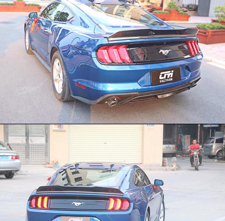 15-23 Ford Mustang Carbon Fiber Trunk Spoiler: Stylish Wind Wing Mod