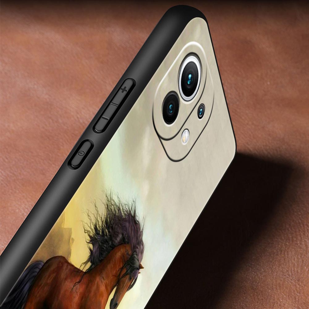Animal Horse Phone Case Cover for Xiaomi Mi 17 15 14 13 12 11 Ultra 15T 14T 13T 12T 11T Pro Lite 5G Soft TPU Shell Fundas Capas