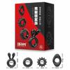 4Pcs Set Black Stretchy Silicone  Four Styles  Rings Men  Rings
