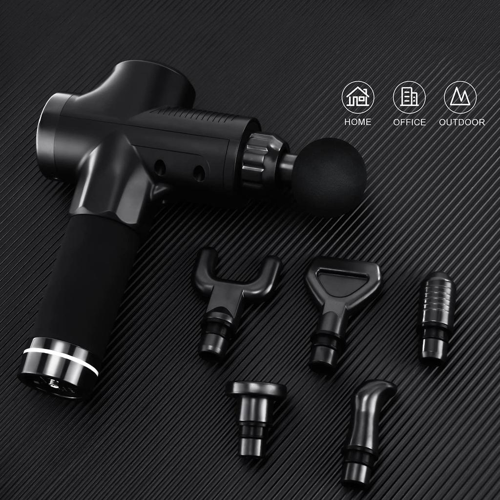 Limited Stocks Fascial Massage Gun Deep Tissue Body Massager For Muscle Pain Relief Lcd Display Adjustable Speeds