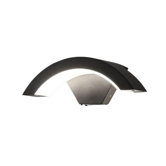 

Moon-Shaped Wall Light with Motion Sensor 18W 2160LM Waterproof LED Porch Lamp for Garden Patio Garage Modern Exterior Lighting for House Regular Style белый
