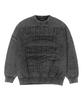 AJOBYAJO [Pba] Five Ajo Logos Washed Sweater [Black]