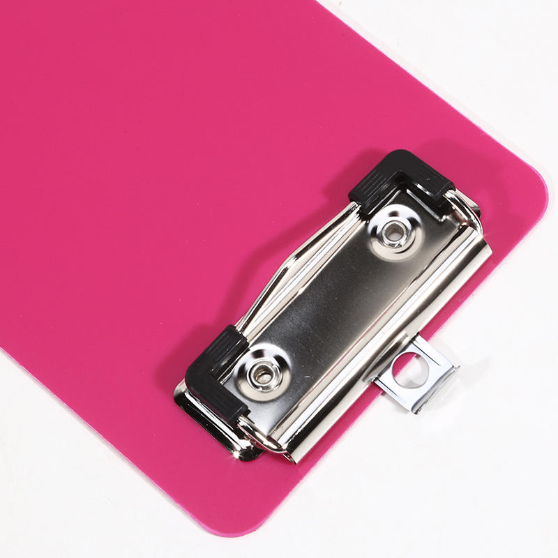 A7 Frosted Color Transparent Mini Clipboard with Clip for Sticky Notes Portable Writing Board Document Holder Small Bill Organizer