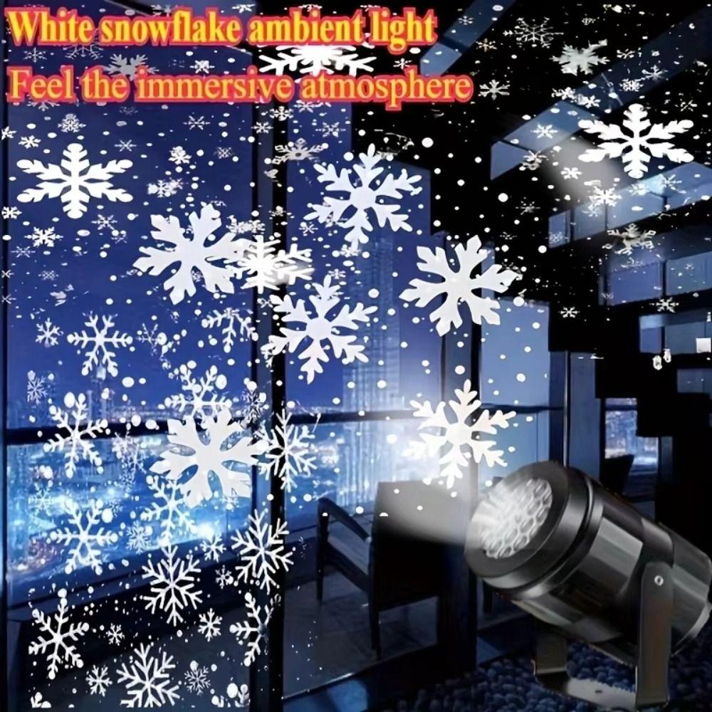 Waterproof Design LED Snowflake Projector Light Christmas Projector Lights  Party Decorations