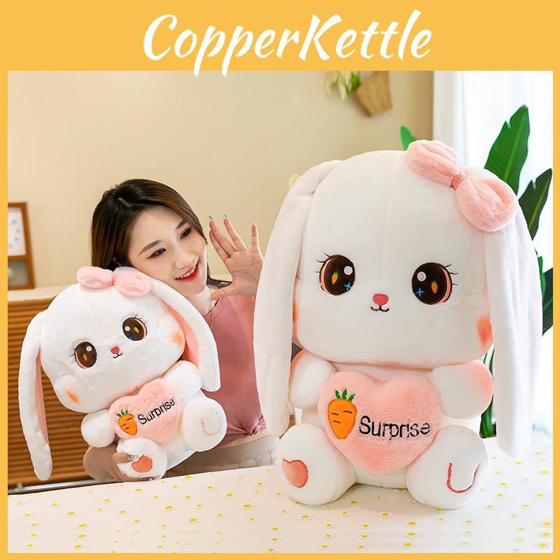 Loving Carrot Pattern Heart Rabbit Plush Toy Animal Stuffed Decoration Doll