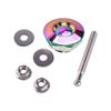2pcs 30mm Universal Car Push Button Quick Release Hood Bonnet P Lock Clip Bumper Latch Colorful
