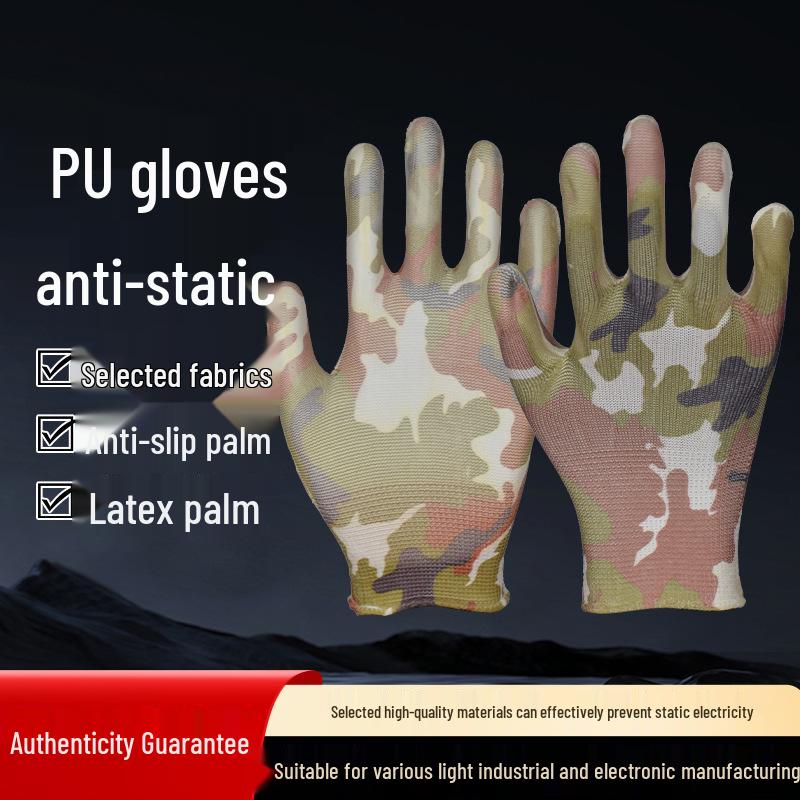 Women's Thin Anti-Cut Gloves with PU-Coated Soft Rubber Palms, Summer Protective Gear