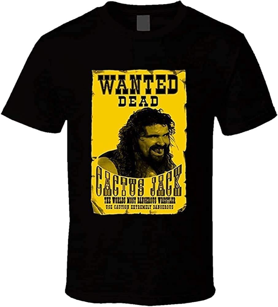 WiFi Cactus Jack Mick Foley Mens Tshirt Tee T Shirt Black 3XL чёрный