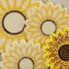 10 Piece Sunflower Embroidery Sequin Patch Repair Clothes Badges Clothing Decoration Accessories
