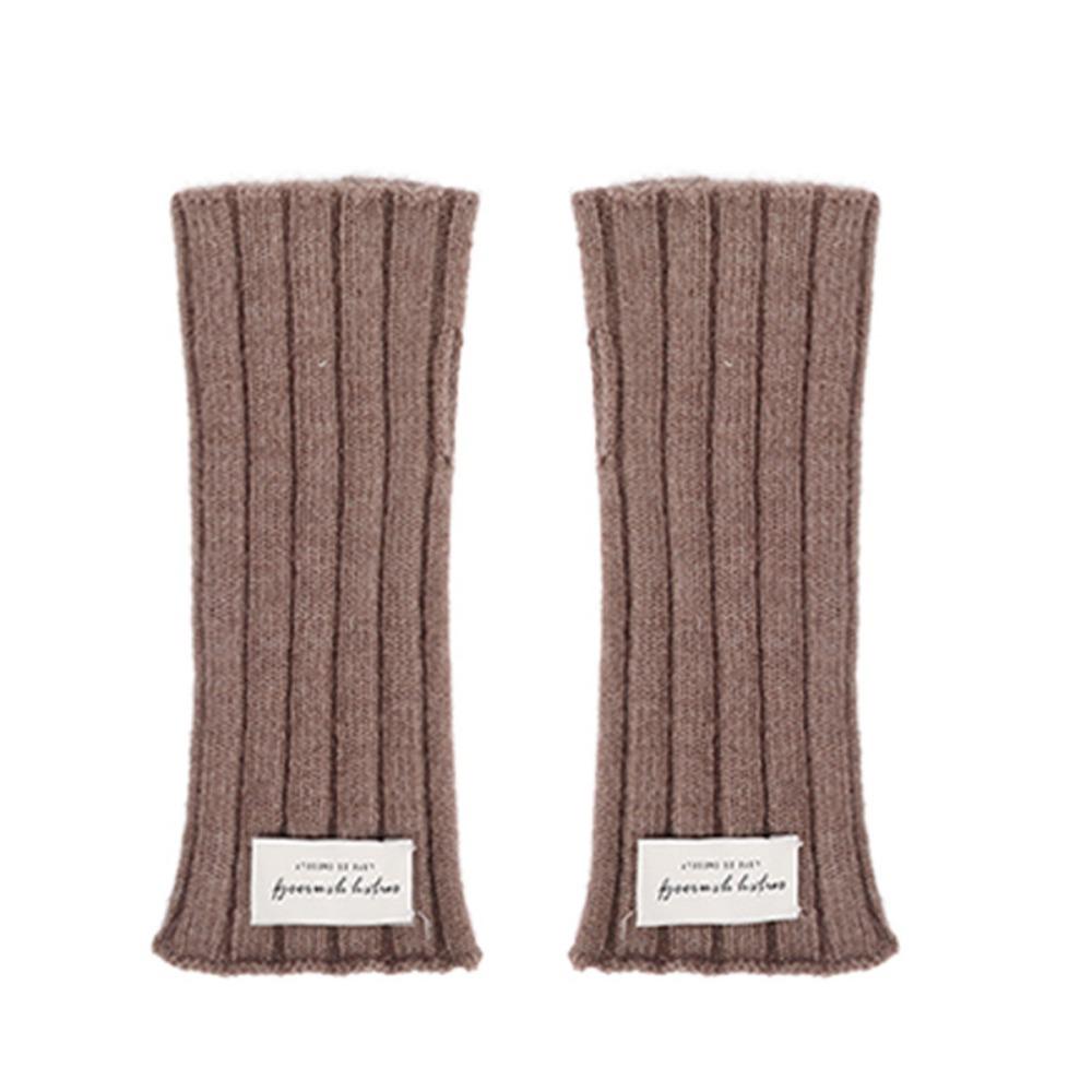 Fashion Touchscreen Winter Gloves Keep Warm Wrist Length Knitted Gloves Solid Color Female Mitten Autumn