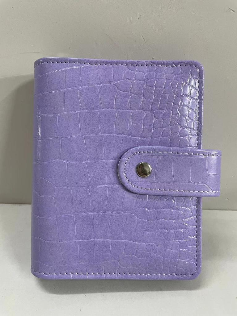 A7 Krokodyl Kolor 6 Ring Binder PU Clip-on Notebook Skórzany Luźne Kartki Okładka Notatniki Dziennik Artykuły piśmiennicze
