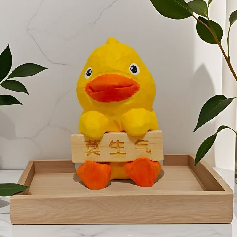 

Wooden Craft Gift Set With Cute Animal Carvings For Home Decor And Relaxation Style H