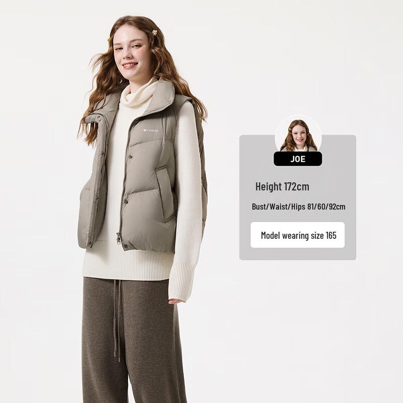 Tanboer Women's Lightweight Stand Collar Down Vest TB5330108A