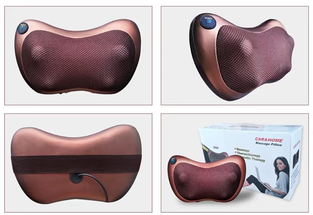 Full Body Care Cushion for Neck, Shoulders, Lower Back, Back, Thighs, Calves, and Soles of Feet - Relaxation Cushion with Heating Function, Automatic
