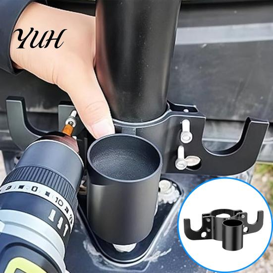 RV Towing Gear Trailer Safety Chain Holder with 7-Way Plugs Bracket, Heavy-Duty Aluminum Alloy Equipment Storage Organizer for Hitch Mount, Universal