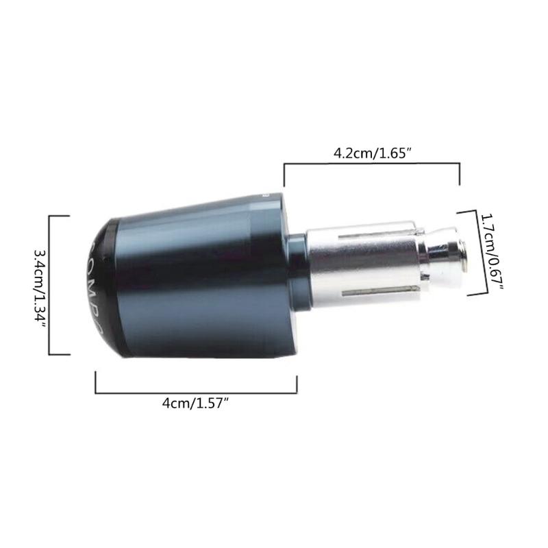 1 Pair Motorcycle Handlebar Grips Ends Aluminum Handle Bar Plugs Universal for Scooter Handlebar End Replacement