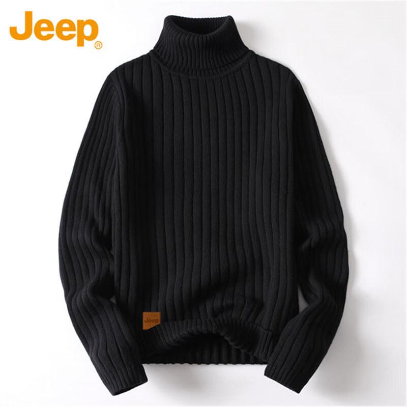 

JEEP Men s High-Neck Thermal Knitted Sweater 4XL