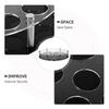 25 Hole Acrylic Shot Glass Tray Holder Central Bottle Slot Clear Bar Cups Organizer Large Capacity Serving Tray for Parties