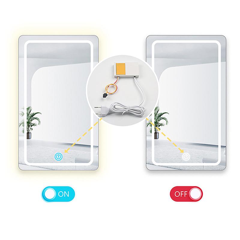 1Pc Eu Us Plug Touch Switch 12V 1A Bathroom Mirror Switch Touch Sensor For Led Light Mirror Headlight Capacitance Sensor Module