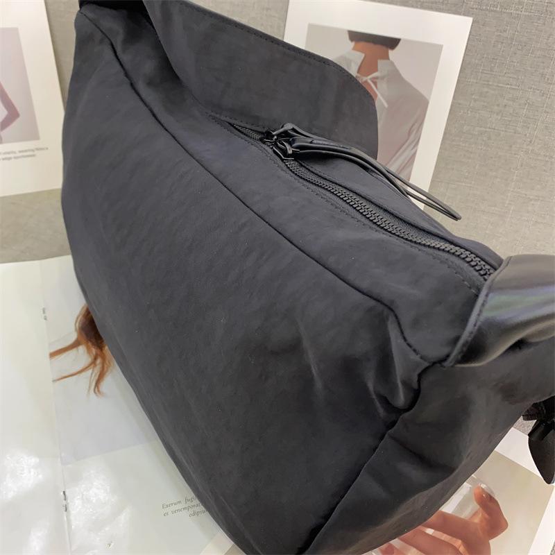 Nylon Cloth Bag, Women's Toast Bag, Large Capacity Bag, Crossbody Bag, Single Shoulder Class Commuting Bag, Hand-held Storage, Summer