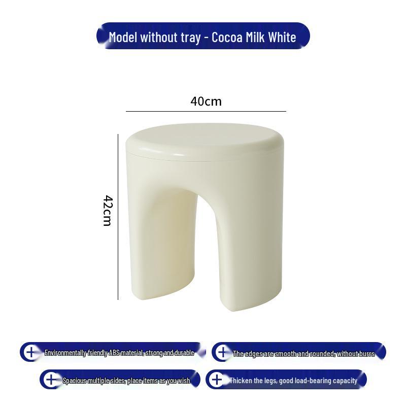 

Nordic Multifunctional Floor Cushion: Round Stool & Side Table for Small Apartments