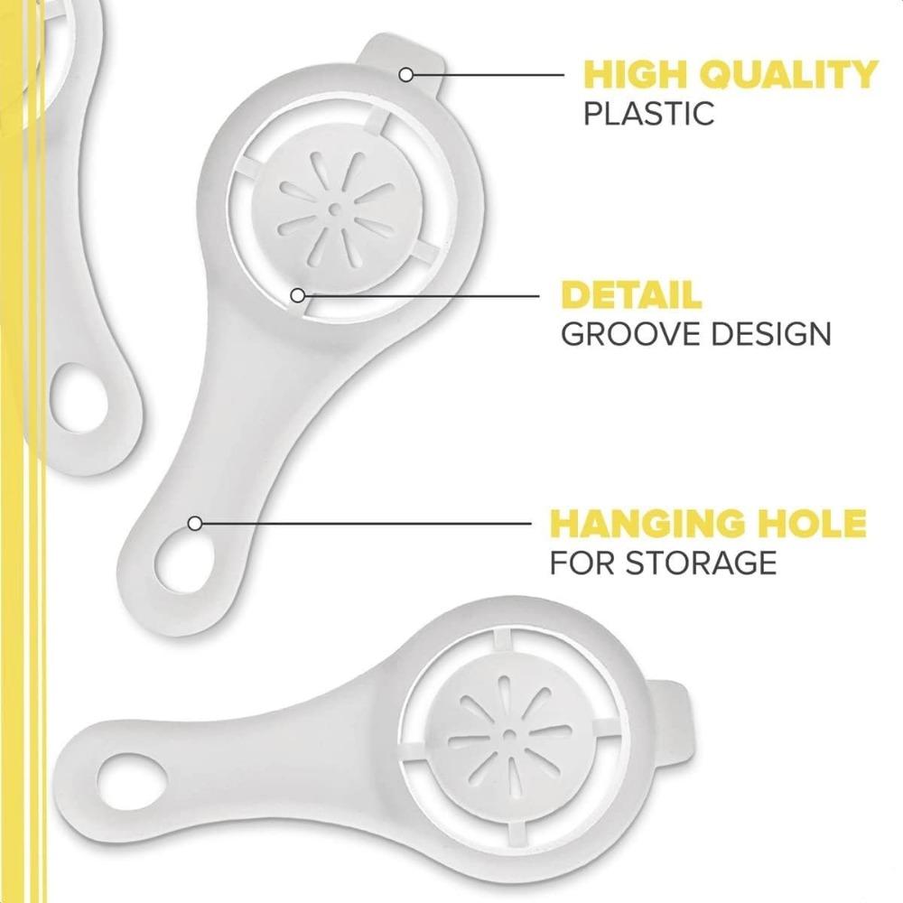 2PCS Egg Separator, Egg Yolk White Separator, Egg White Divider, Egg White Separator Tools Eggs Yolk Filt