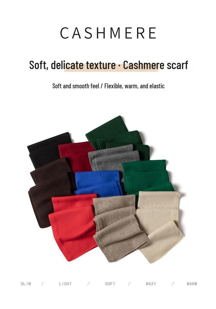 Knit Cashmere Winter Neck Gaiter Shawl Scarf for Men and Women
