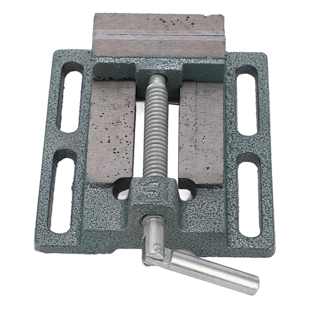 US 3in Drill Press Vise High Carbon Steel Accurate Stable Strong Clamping Flat Jaw Bench Vise for