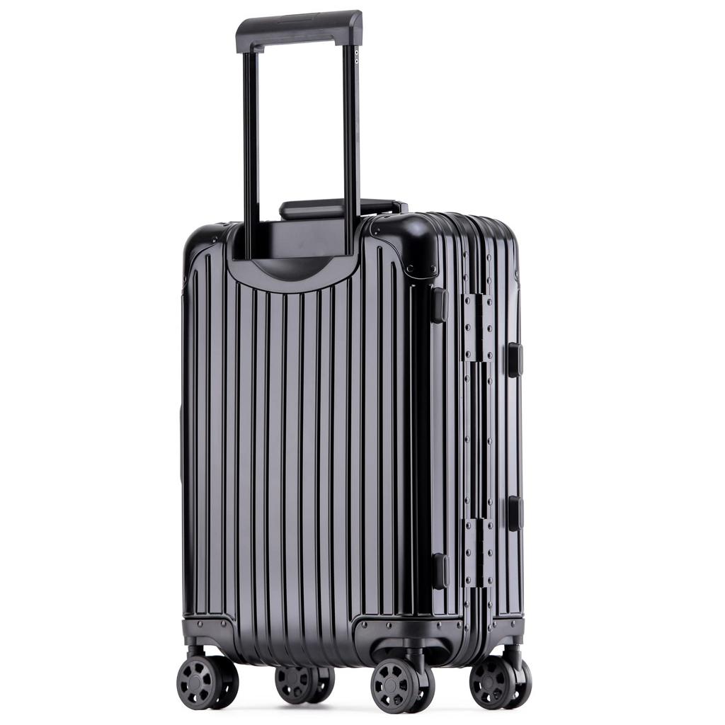 Suitcase Carry Case Aluminum Frame Travel Business Business Trip Shockproof TSA Lock 360 Degree Rotation Frame Type Carry Bag 8 Colors Stylish XB30 1