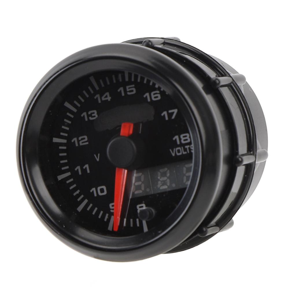 2 Inch 52mm Car Digital Voltmeter 8 To 18V LED Car Voltage Gauge Meter for All DC12V Cars