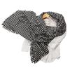 Inner Mongolia Houndstooth Wool Shawl: Dual-Use Long Tassel Scarf for Women - Autumn/Winter Collection.