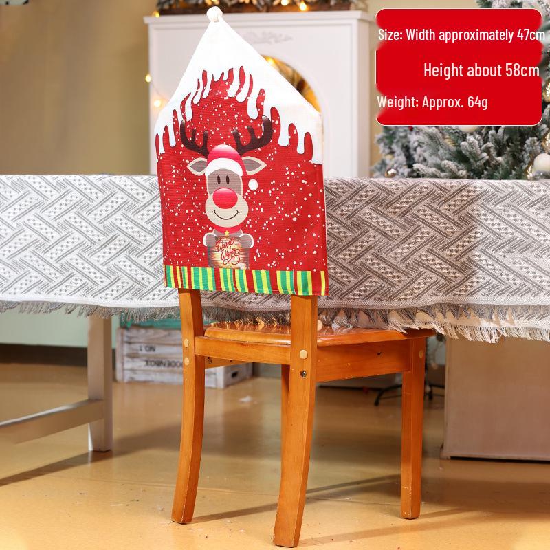 

Рождественские украшения на спинку стула: Чехол Санта, Снеговик и Олень See Image for Size