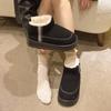 Fashion Boots Flat Heel Round Toe Luxury Designer Winter Shoes Boots Women Snow Fashion Elegant 2024