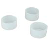 3 Pcs Silicone Cup Boot High Temperature Resistant Anti Slip Wear Scratch Water Bottle Bottom Sleeve Cover Transparent