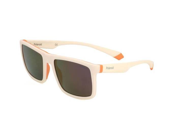 Lunettes de Soleil Polaroid PLD 2134/S 56/19/145 IXN WHITE ORANGE RUBBER MAN PLD SUN PLD 2134/S IXN 56 19 145