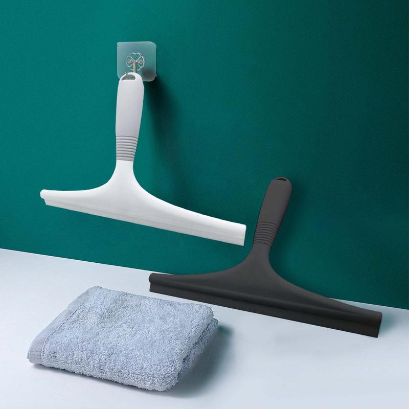 Universal Shower Squeegee Silicone Cleaning Squeegee for Glass Doors Bathroom Mirrors Windows and Tile Walls Scraper