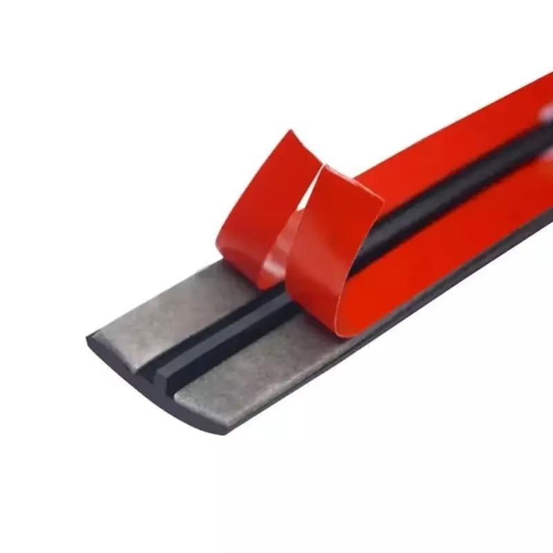 Automotive T Profile Rubber Sealing Strips 6M Noise Reduction Dustproof Waterproof Elastic Car Door Seal Weatherproof