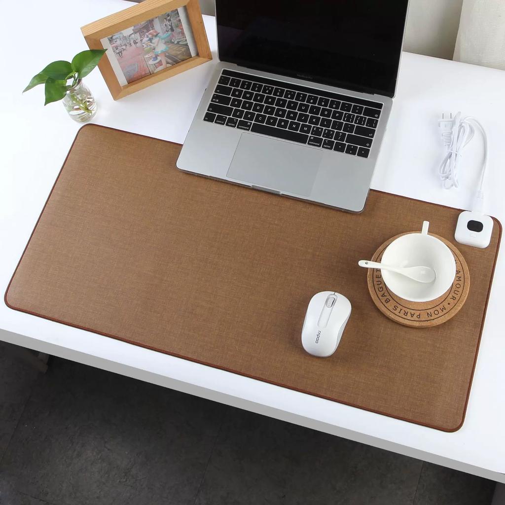 Pure Color Mouse Pad Table Heating Mat Office Electric Heating Desktop Heating Pad Hand Warmer Heattech Student Writing Heating Winter