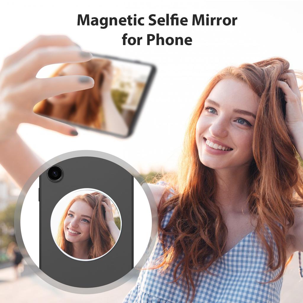 Universal Magnetic Selfie Mirror for Phone Back Camera Universal Phone Selfie Mirror Replacement