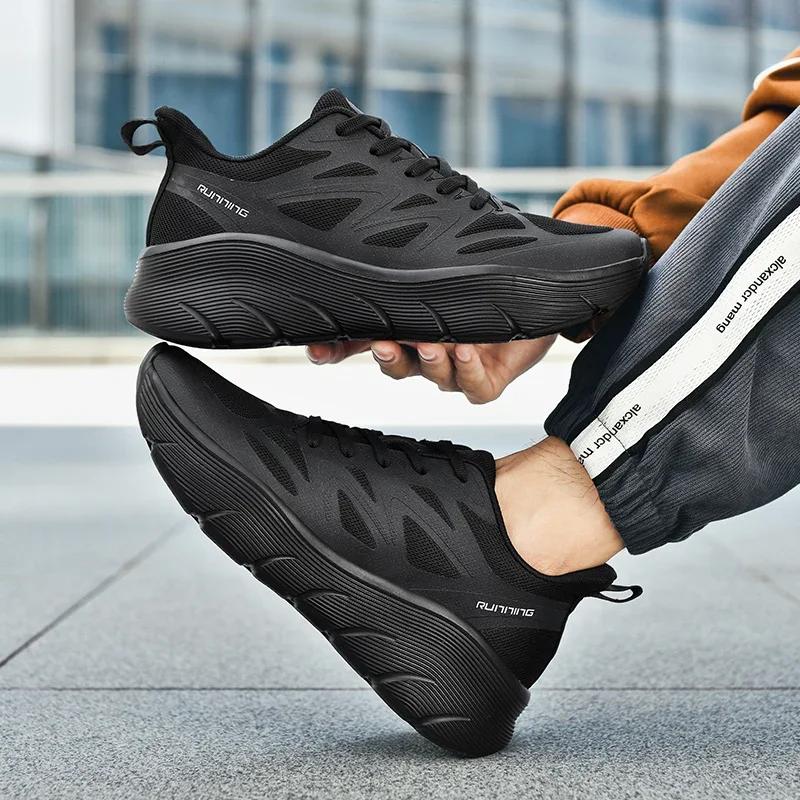 Breathable and Shock-absorbing Lightweight Mesh Sports Shoes  Comfortable and Soft Soled Couple Running Shoes36-47