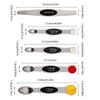 9 Pcs Magnetic Measuring Spoon Set Stainless Steel Measuring Spoons Stackable Double-sided Teaspoons for Kitchens Accessories