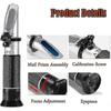 2025 Food Salinity Refractometer, Salt Analyzer Tester Salinometer For Measuring, Black, 1pcs