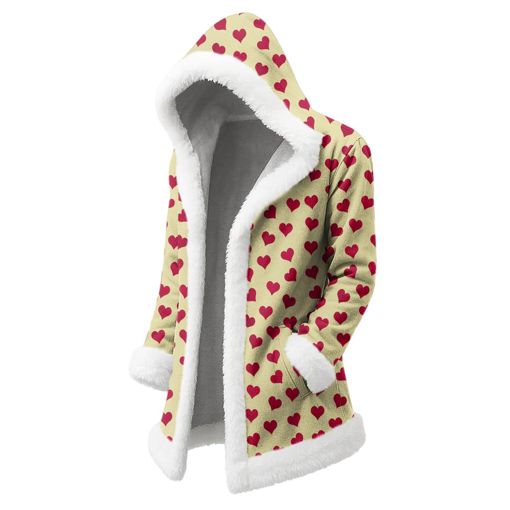 Unisex Kapuzenstrickjacke mit Taschen, Warme Oberbekleidung