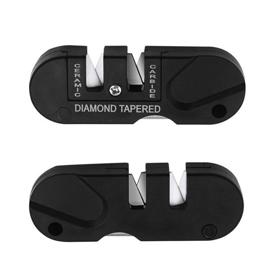 Outdoor Pocket Whetstone Tool High Hardness Diamond-Material Mini Cutter Sharpener Portable Fishhook Grinding Multifunctional Camping File Cutter