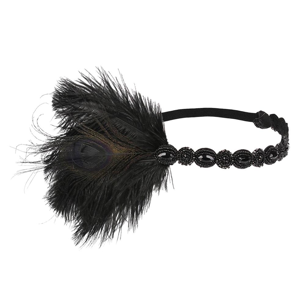 

Павлин повязка на голову декор для вечеринки вуаль аксессуары для волос головной убор невесты украшение черный перегородка головной убор чёрный