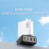 Multiple Port 100W  Fast Charging with 4 Outputs USB C Power Adapter for Laptops, Tablets, and Phones