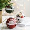 1PC Santa Claus Bell Decoration Xmas Tree Ornaments Vintage Iron Pendant Creative Elk Snowman Hanging Ornament Christmas Bells