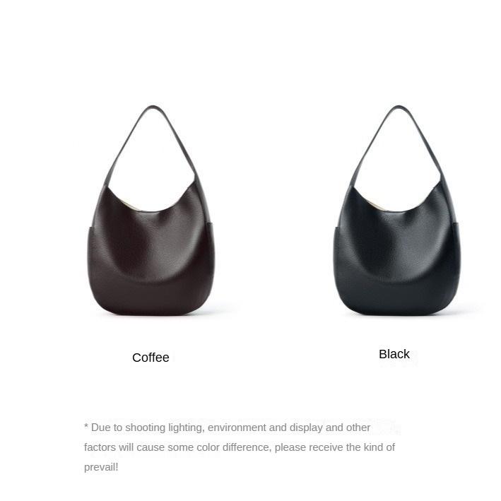 Genuine Leather Underarm Bag, Top-grain Cowhide Tote Bag, Shoulder Bag for Ladies.