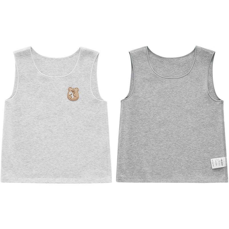 Labi Kids 2-Pack Four-Season Round Neck Base Layer Vests 90